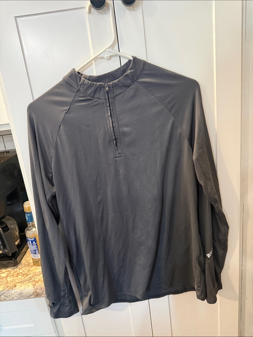 Wink Women's Long Sleeve Zip-Neck Rash Guard - Black